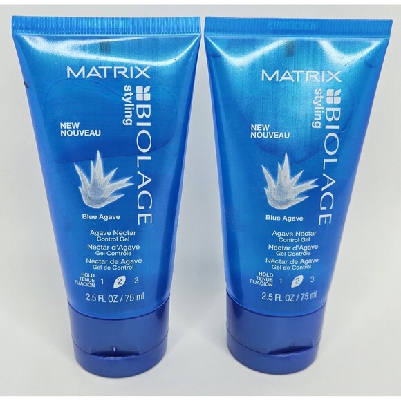 Matrix Biolage Blue Agave Control Gel 2.5 oz travel size Lot Of 2 New - Picture 1 of 2